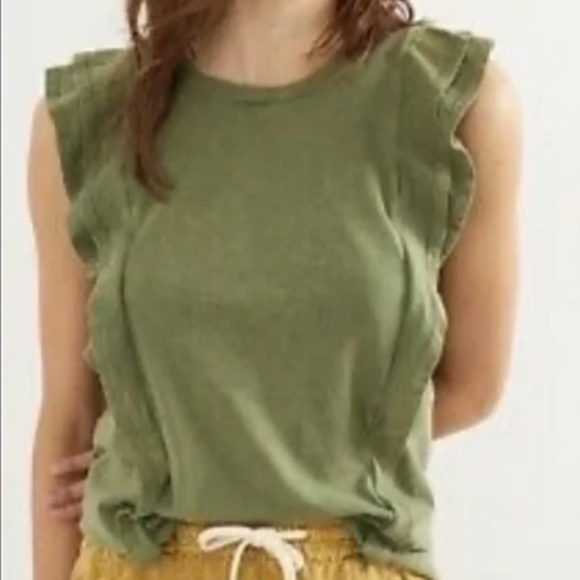 Anthropologie Tops - Anthropologie Eri + Ali Washed Ruffle Top